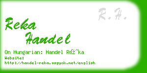 reka handel business card